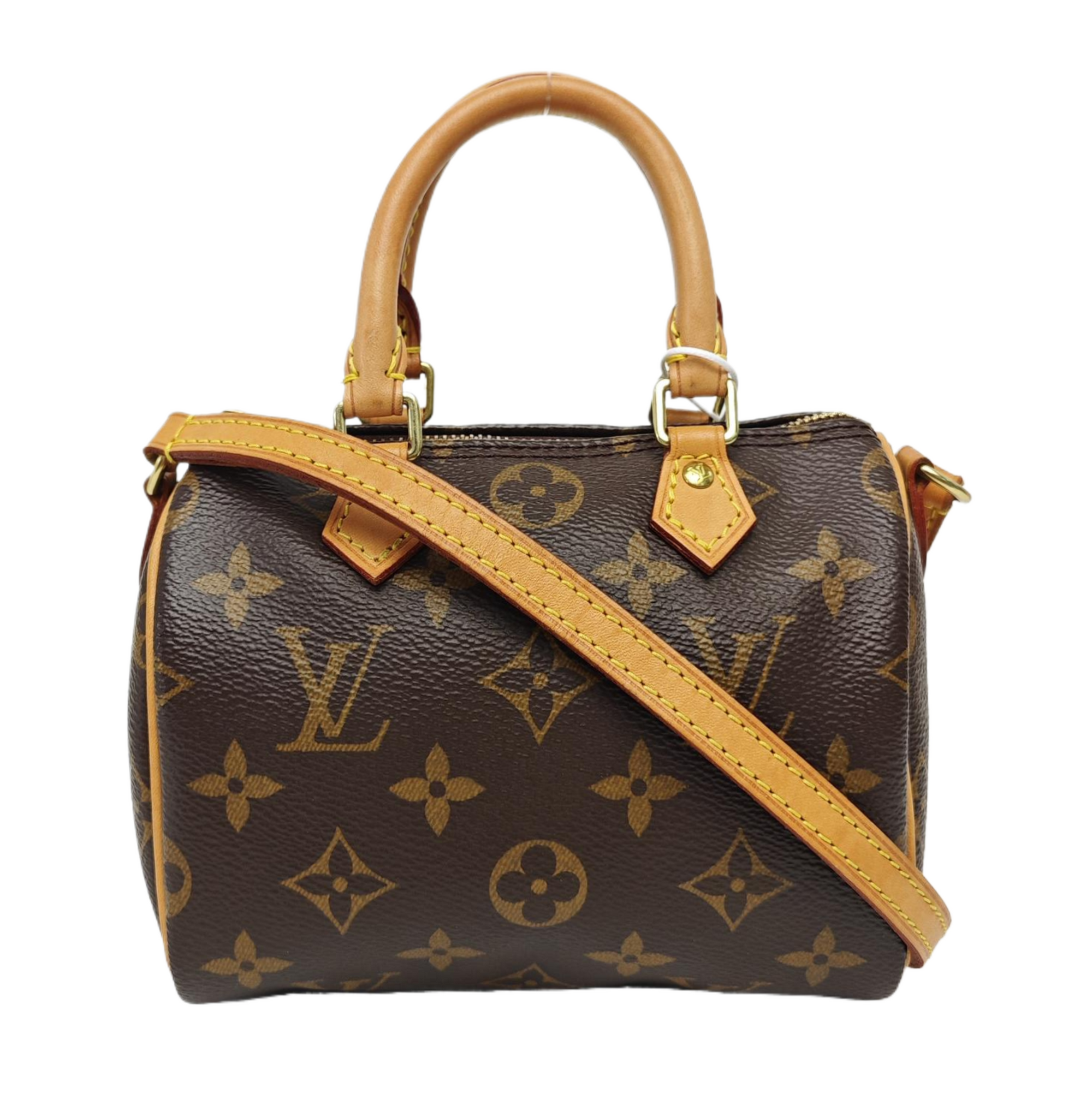 SPEEDY Nano Monogram Coated Canvas Brown
