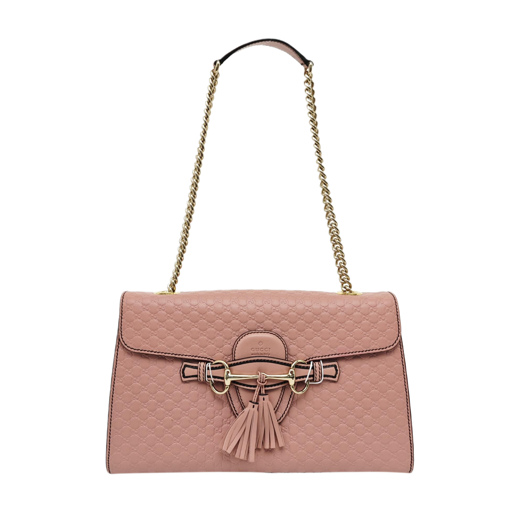 Emily Chain Monogram Calfskin Pink