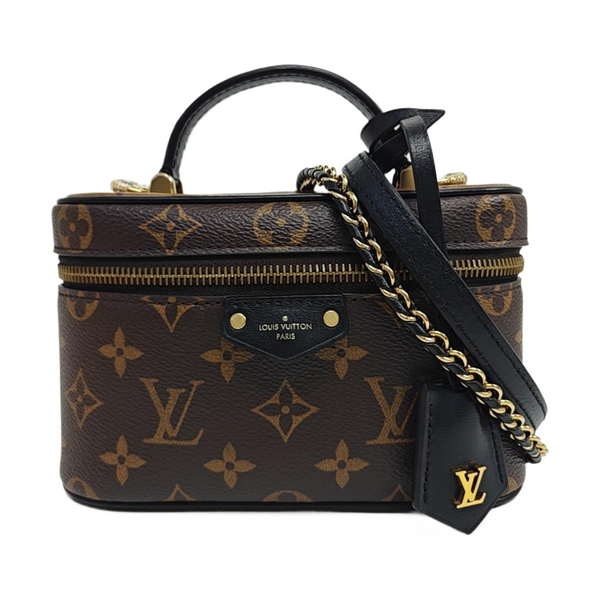 Vanity Chain Pouch Monogram Coated Canvas Brown