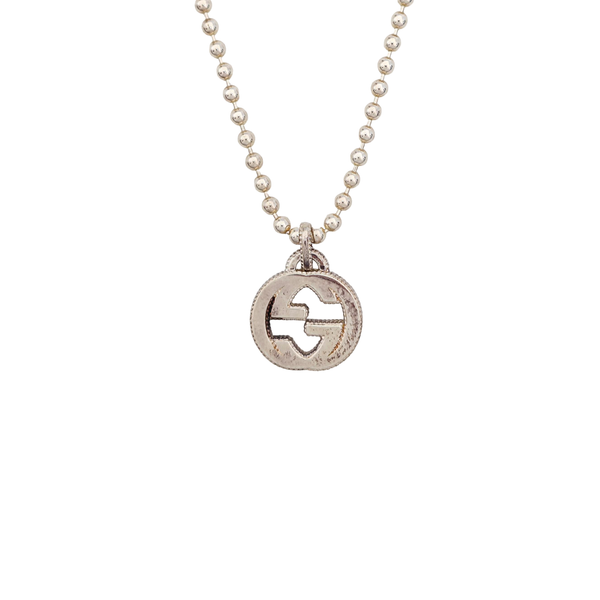 Interlocking G 925 Sterling Silver Necklace