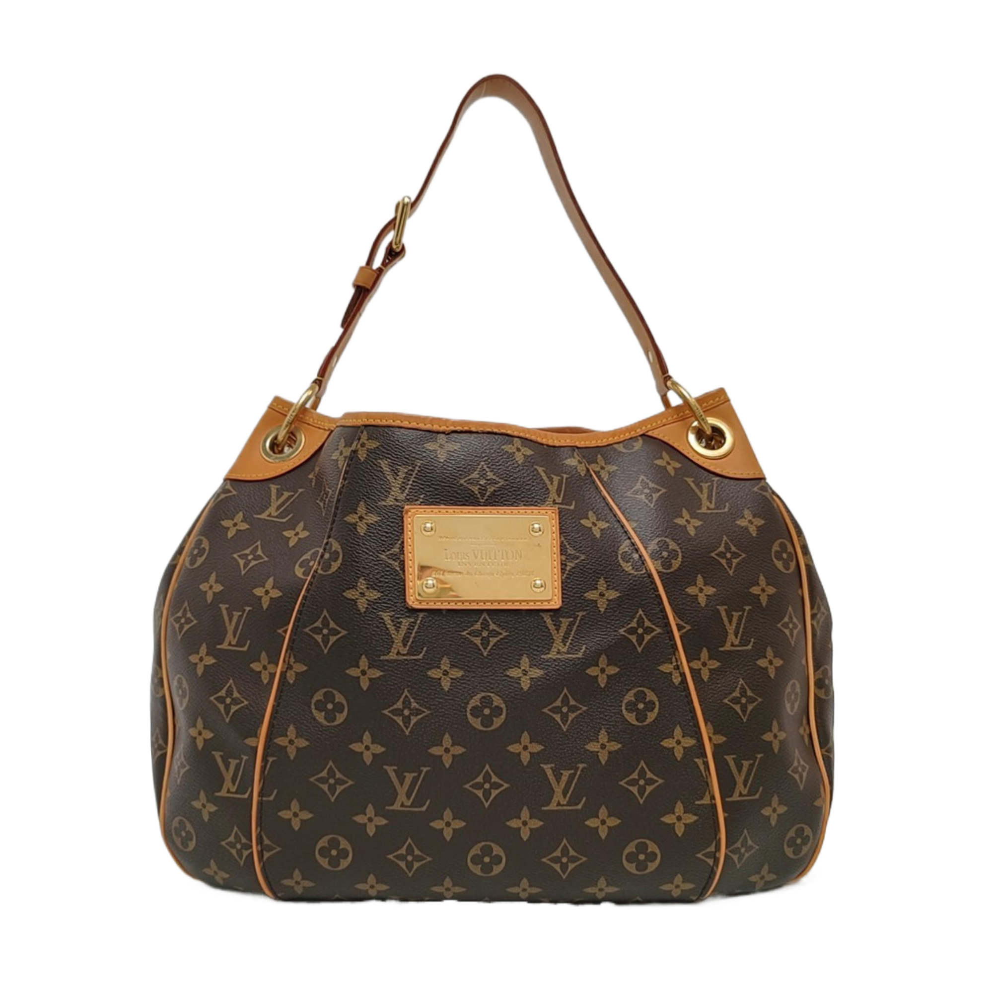 GALLIERA PM Monogram Coated Canvas Brown