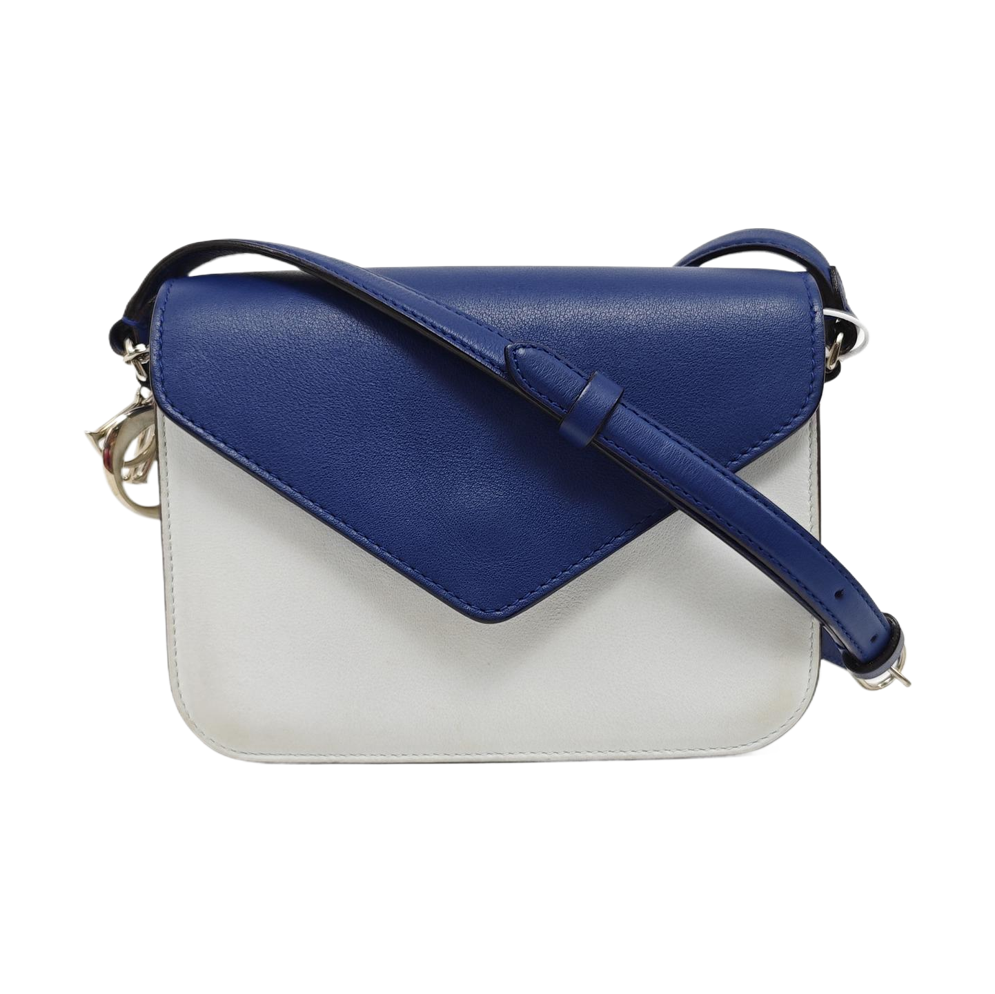 Calfskin Shoulder Bag Blue