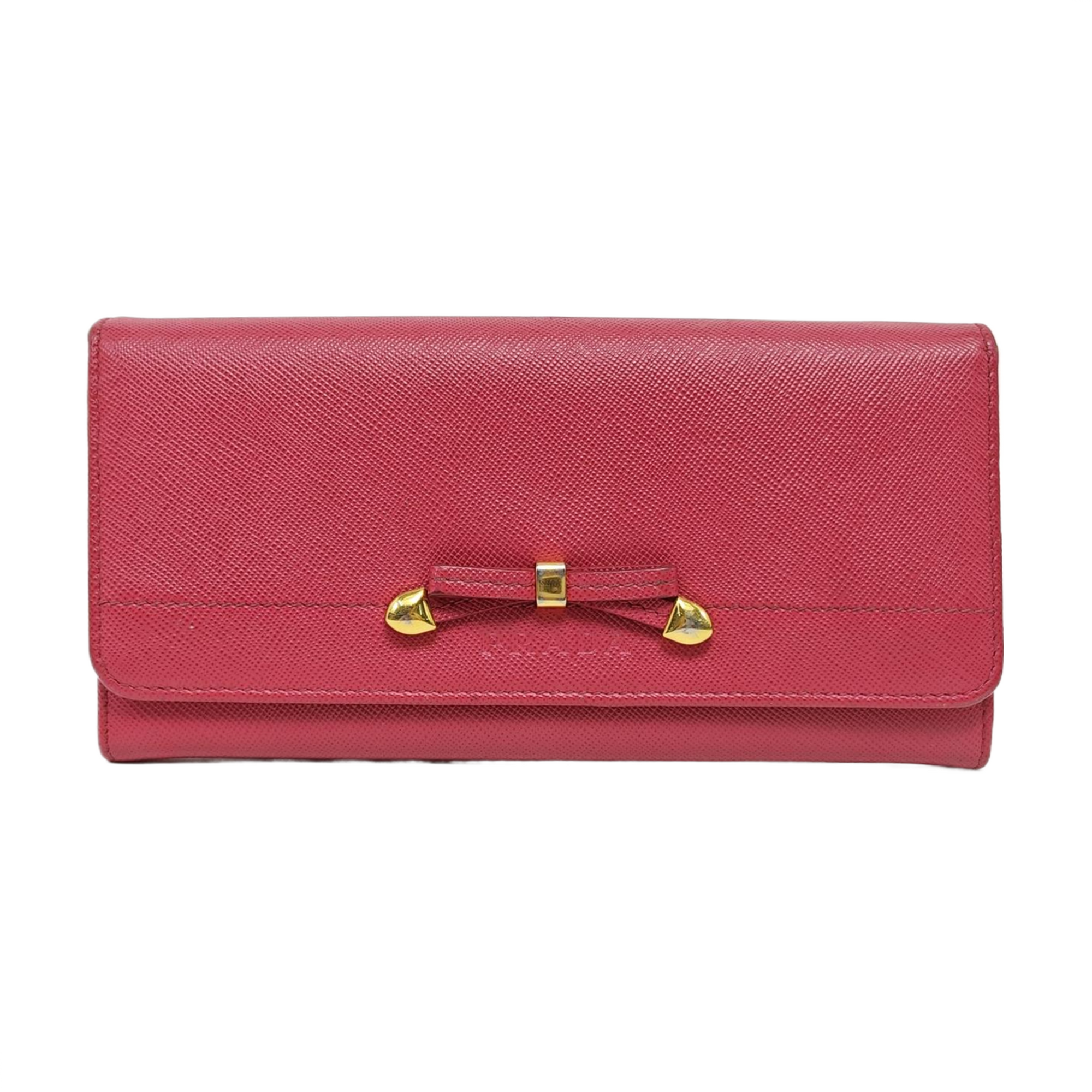 Saffiano Calfskin Wallet Red