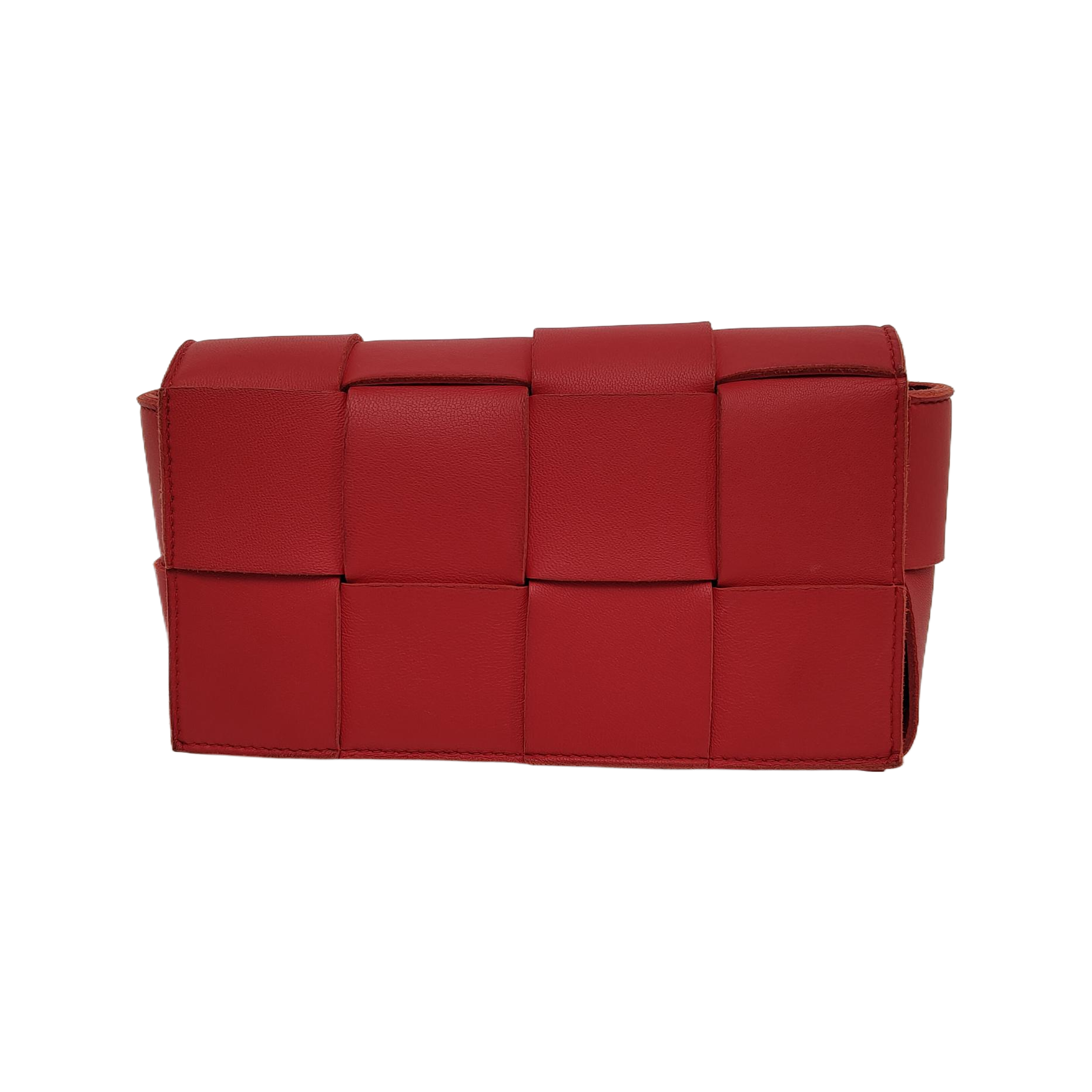Cassette Mini Lambskin Red