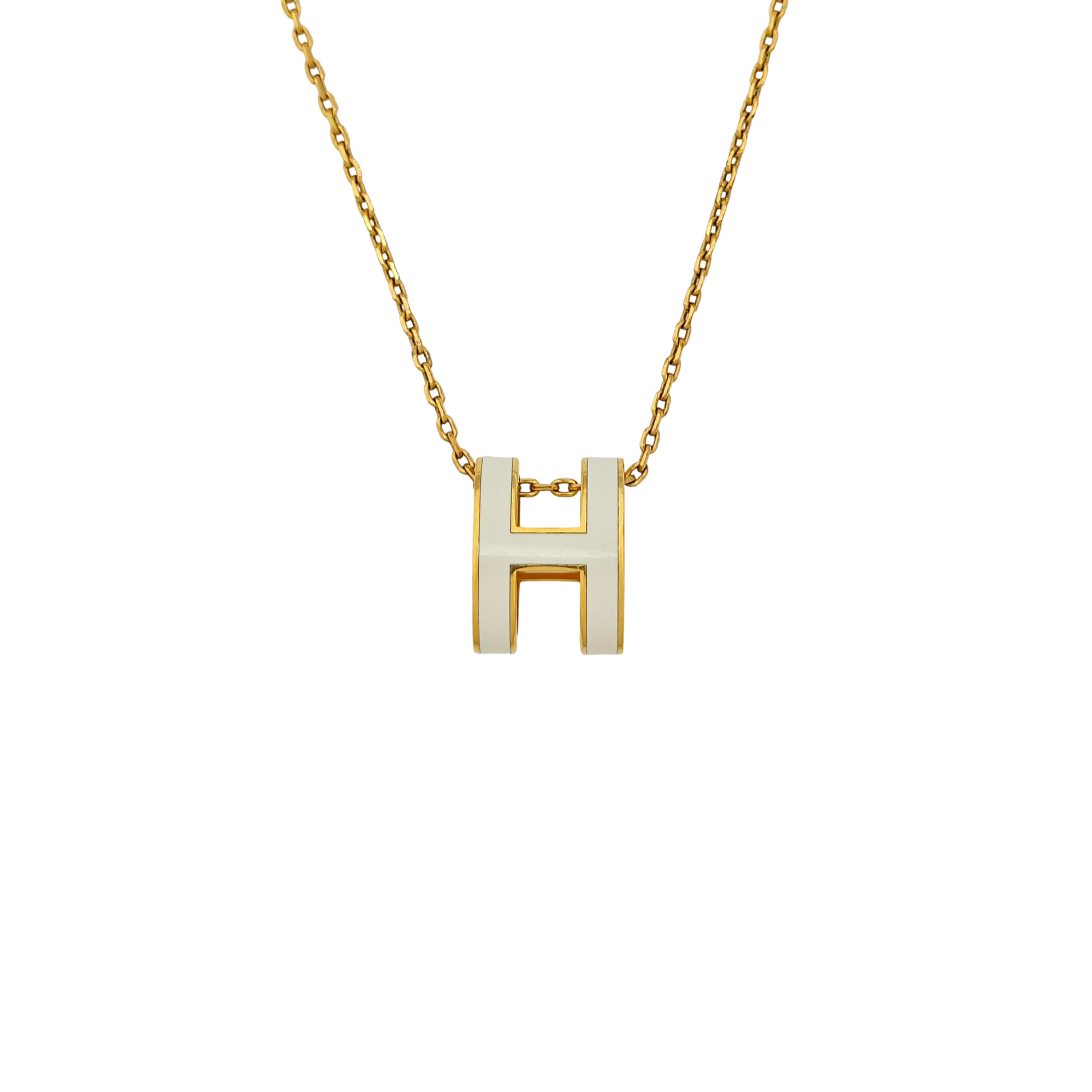 Pop H Metal Gold Necklace