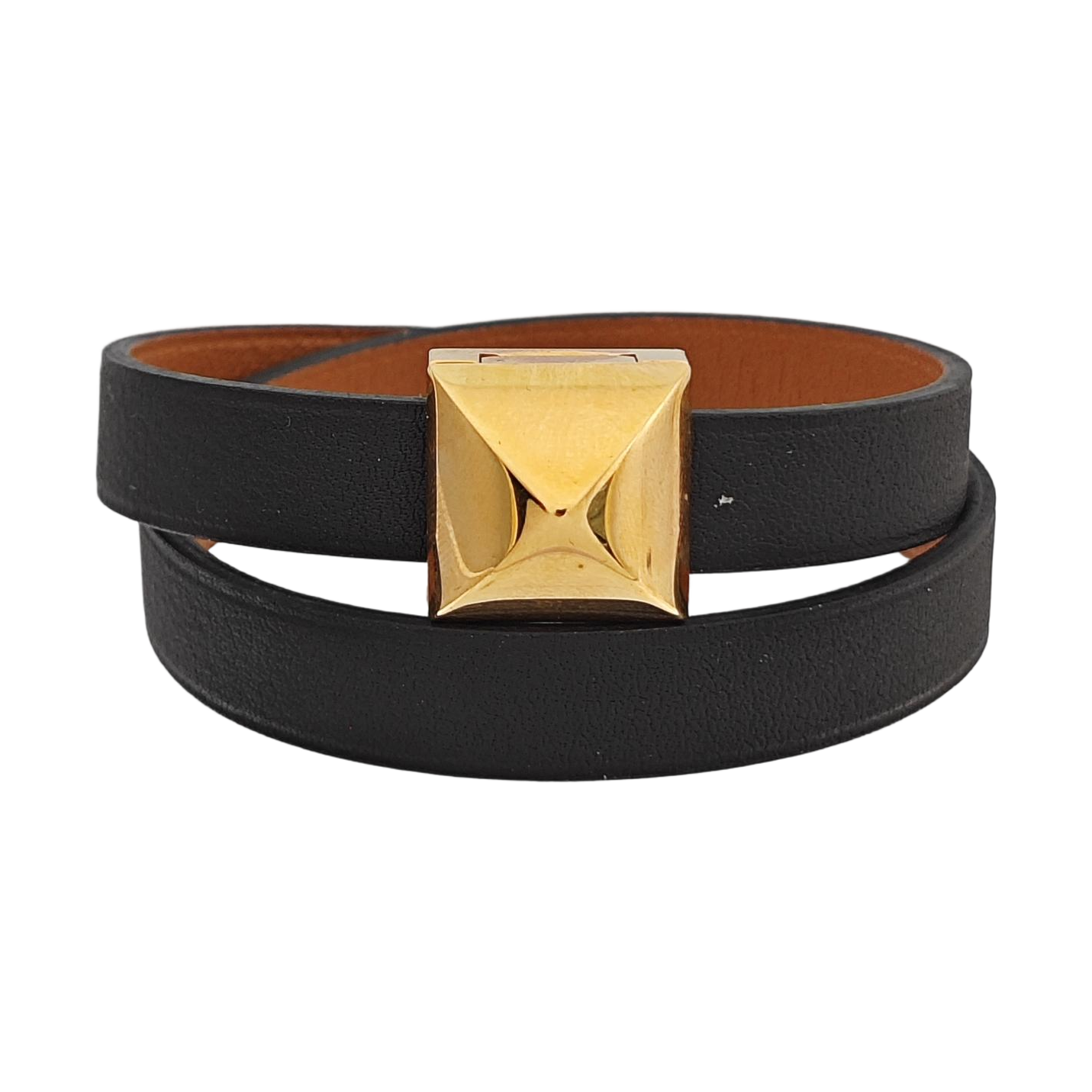 Medor Infini Leather Black Bangle