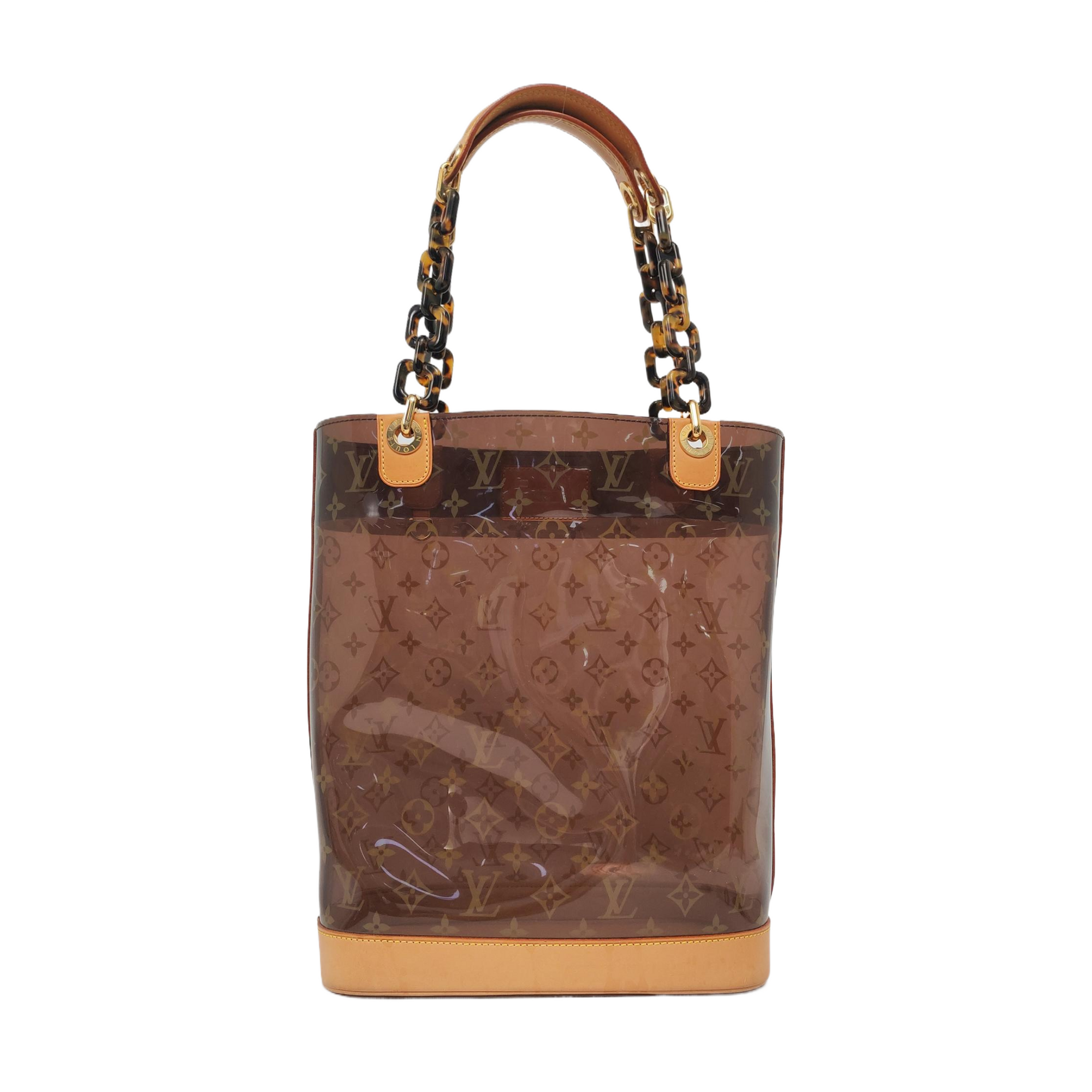 SAC AMBRE Monogram Plastic Brown