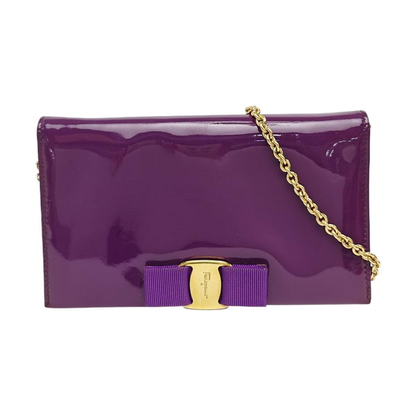 Calfskin Shoulder Bag Purple