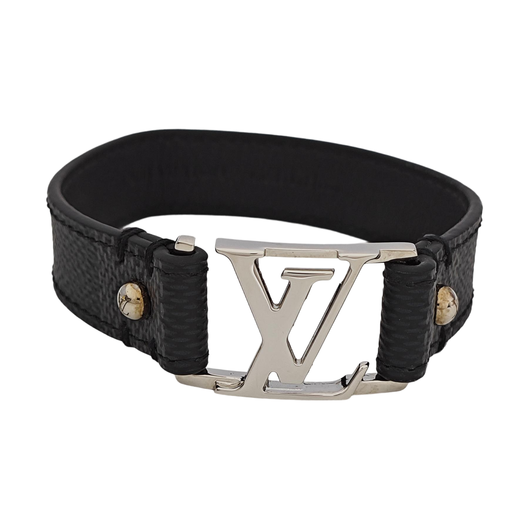 HOCKENHEIM Leather Black Bangle