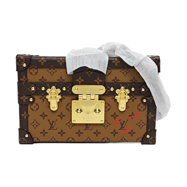 PETITE MALLE Monogram Coated Canvas Brown
