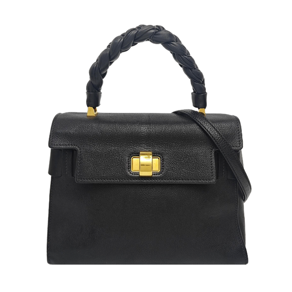 Calfskin Shoulder Bag Black