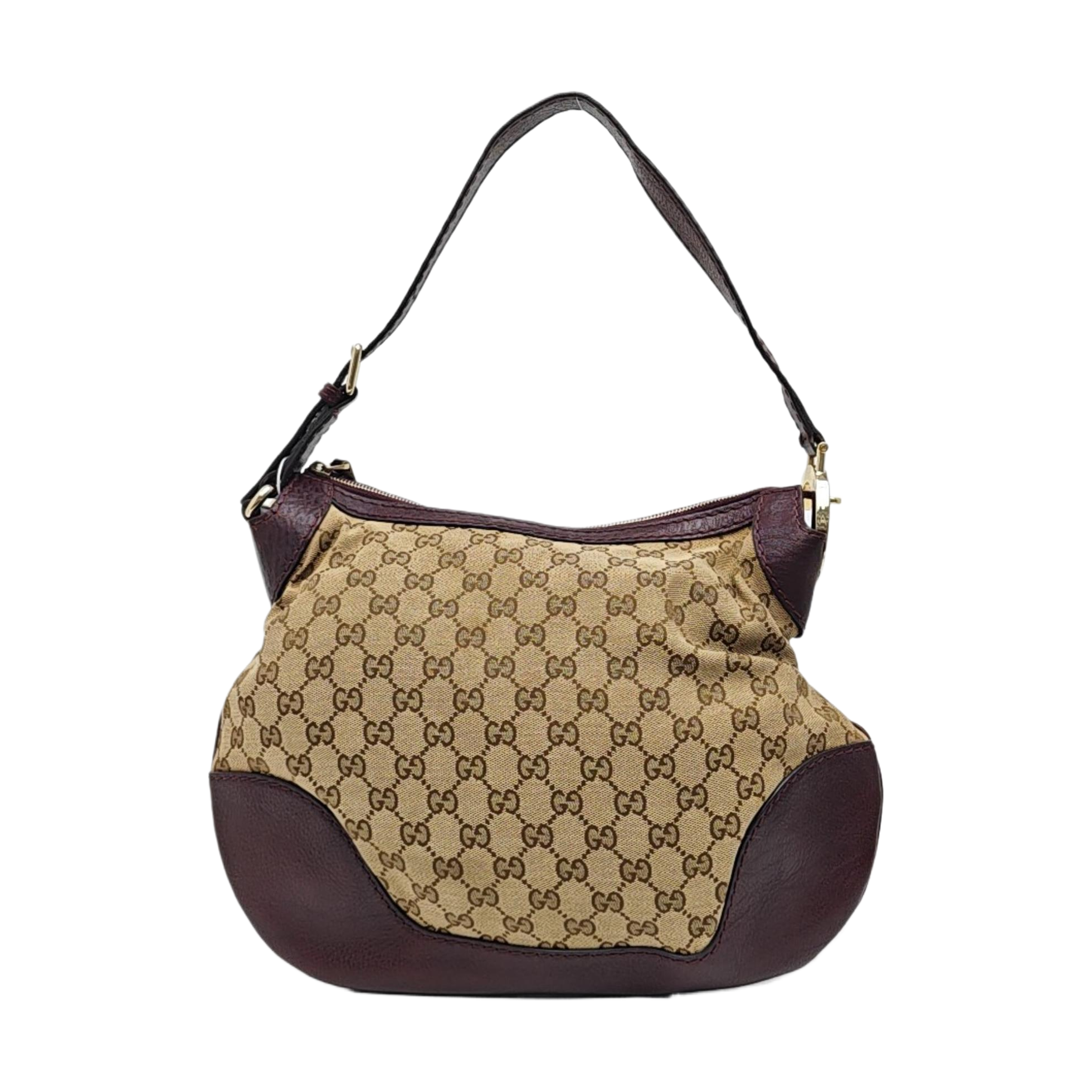 Monogram Canvas Shoulder Bag Beige