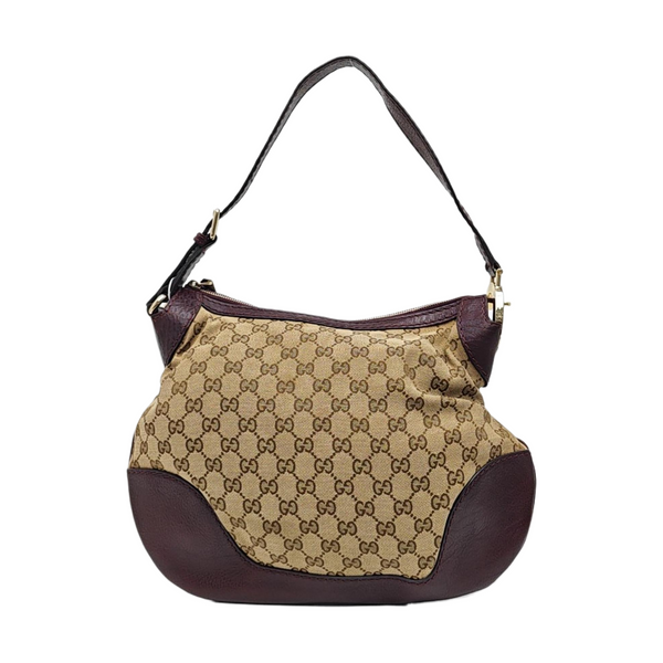 Monogram Canvas Shoulder Bag Beige