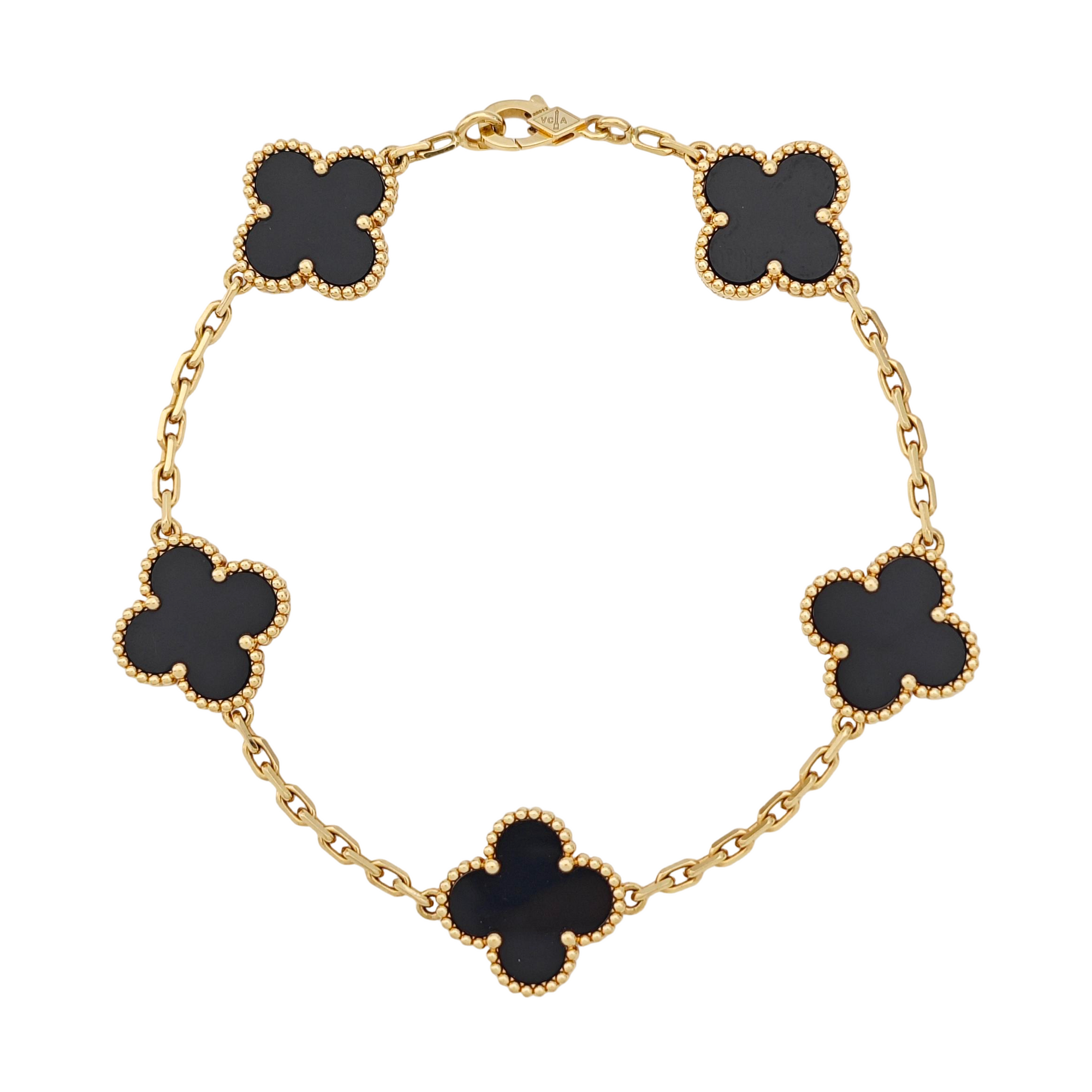 Vintage Alhambra 18k Gold Bracelet