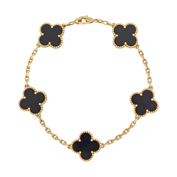 Vintage Alhambra 18k Gold Bracelet