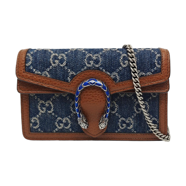 Dionysus Super Mini Monogram Denim Blue