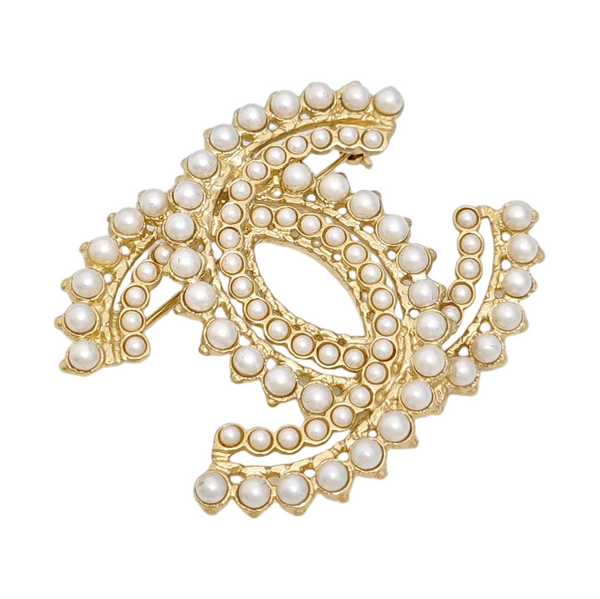 Metal Gold Brooch