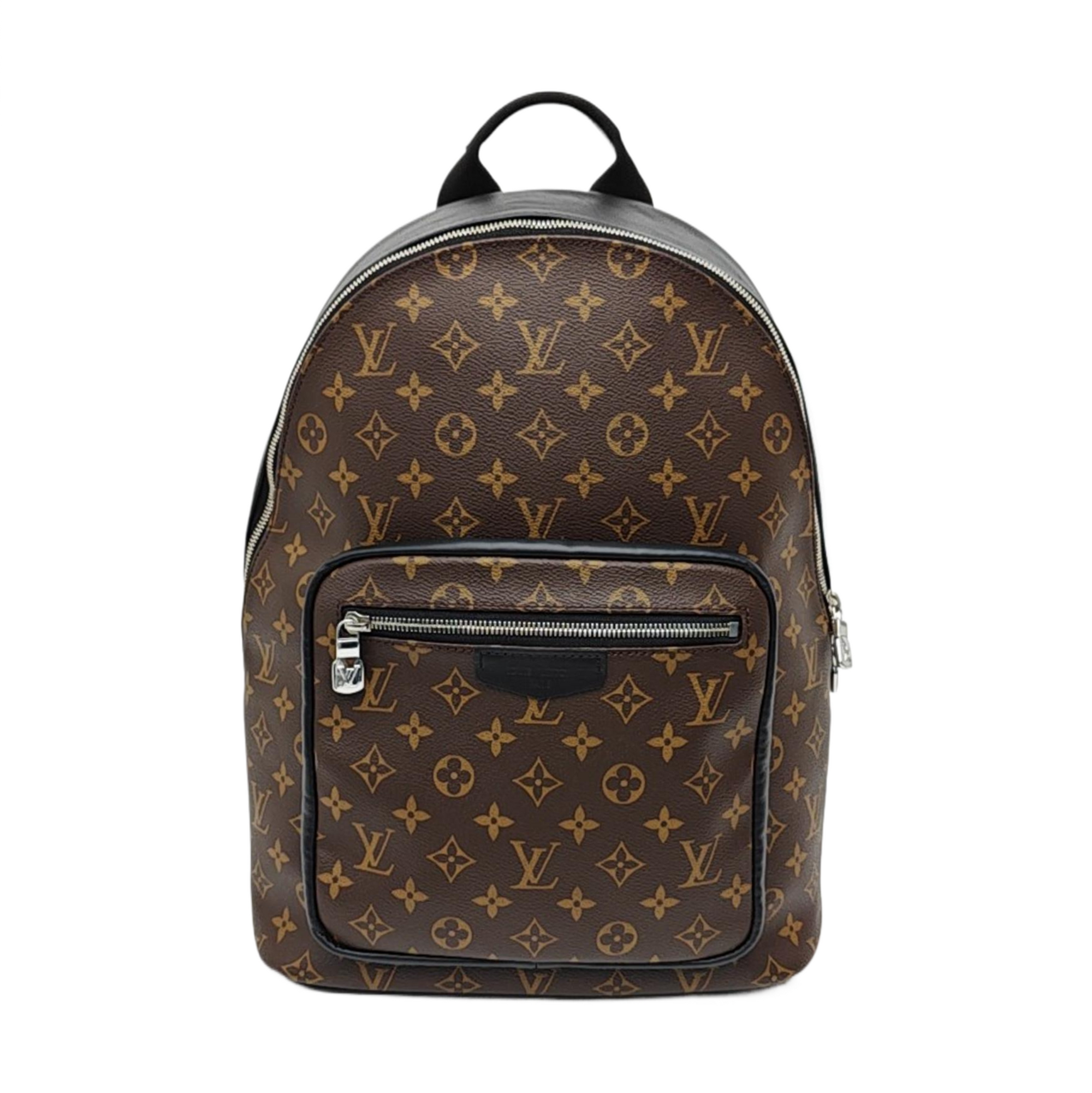 JOSH Monogram Coated Canvas Brown