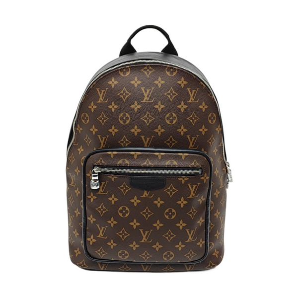 JOSH Monogram Coated Canvas Brown