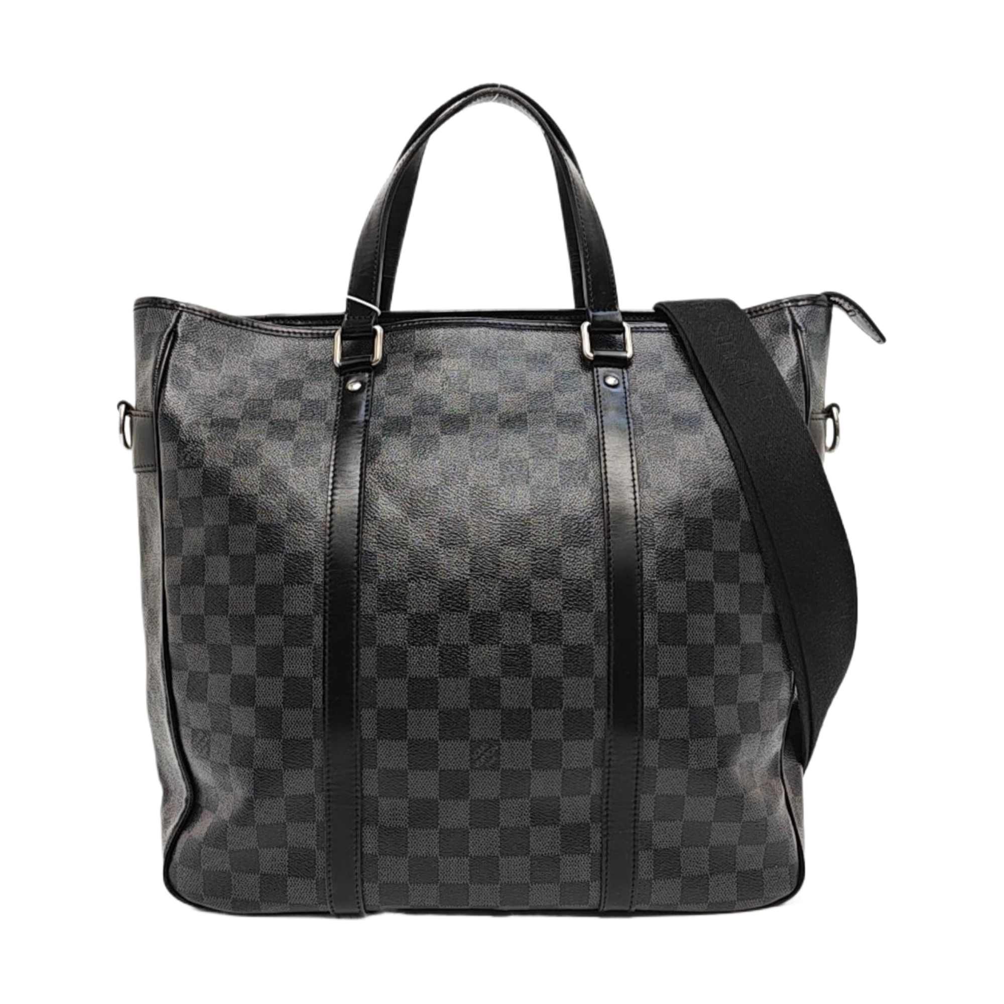 TADAO MM Damier Graphite Coated Canvas Gray