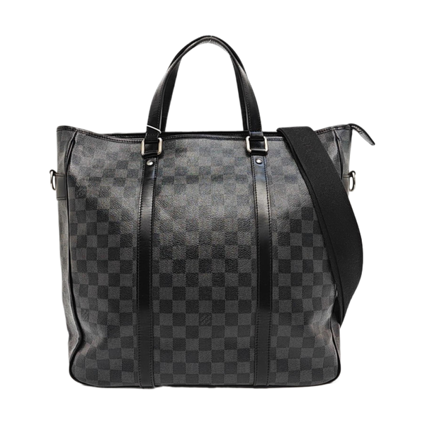 TADAO MM Damier Graphite Coated Canvas Gray