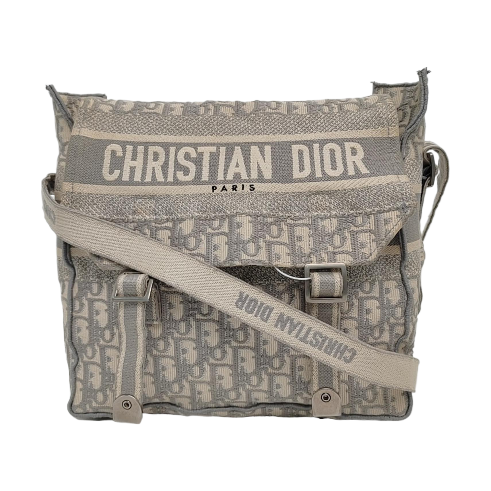 Diorcamp Large Oblique Canvas Gray