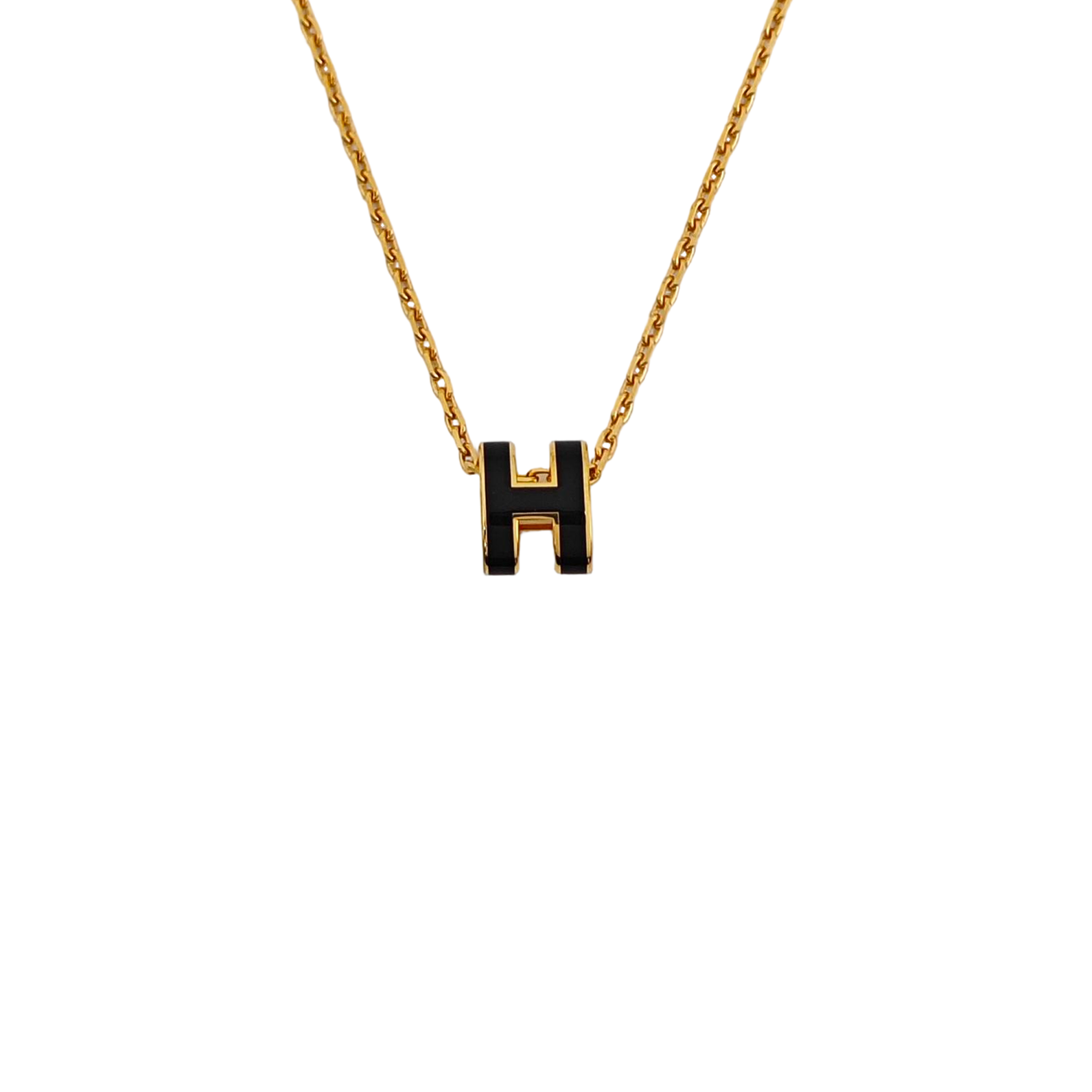 Pop H Metal Gold Necklace