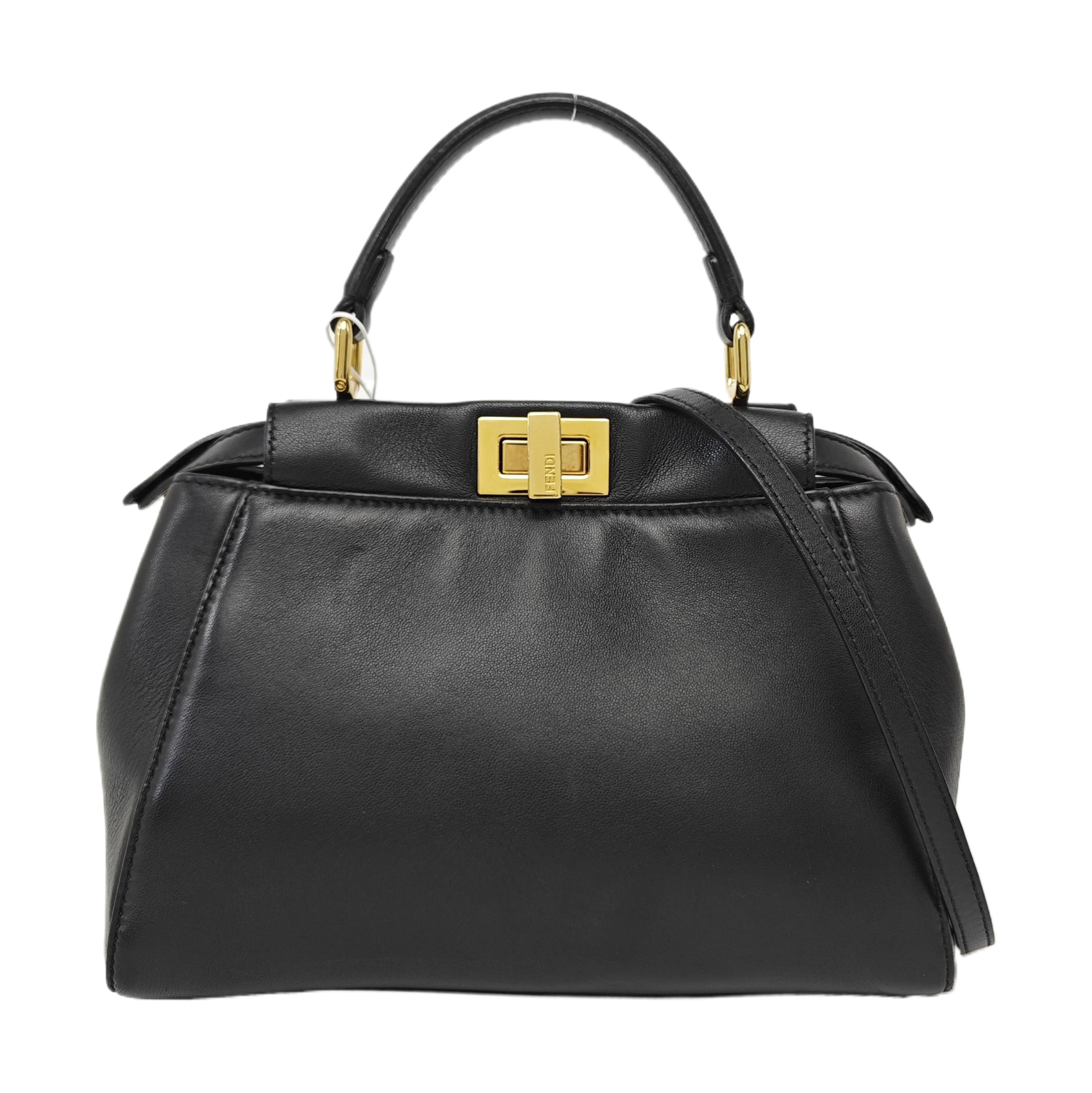 Peekaboo Mini Lambskin Black