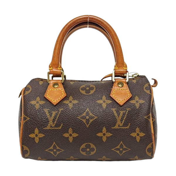SPEEDY Nano Monogram Coated Canvas Brown