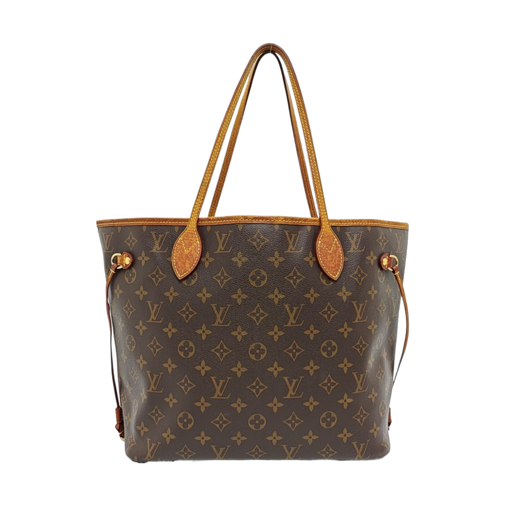 NEVERFULL MM Monogram Coated Canvas Brown