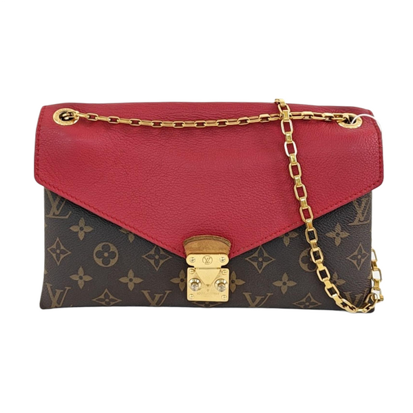 PALLAS BB Monogram Coated Canvas Brown
