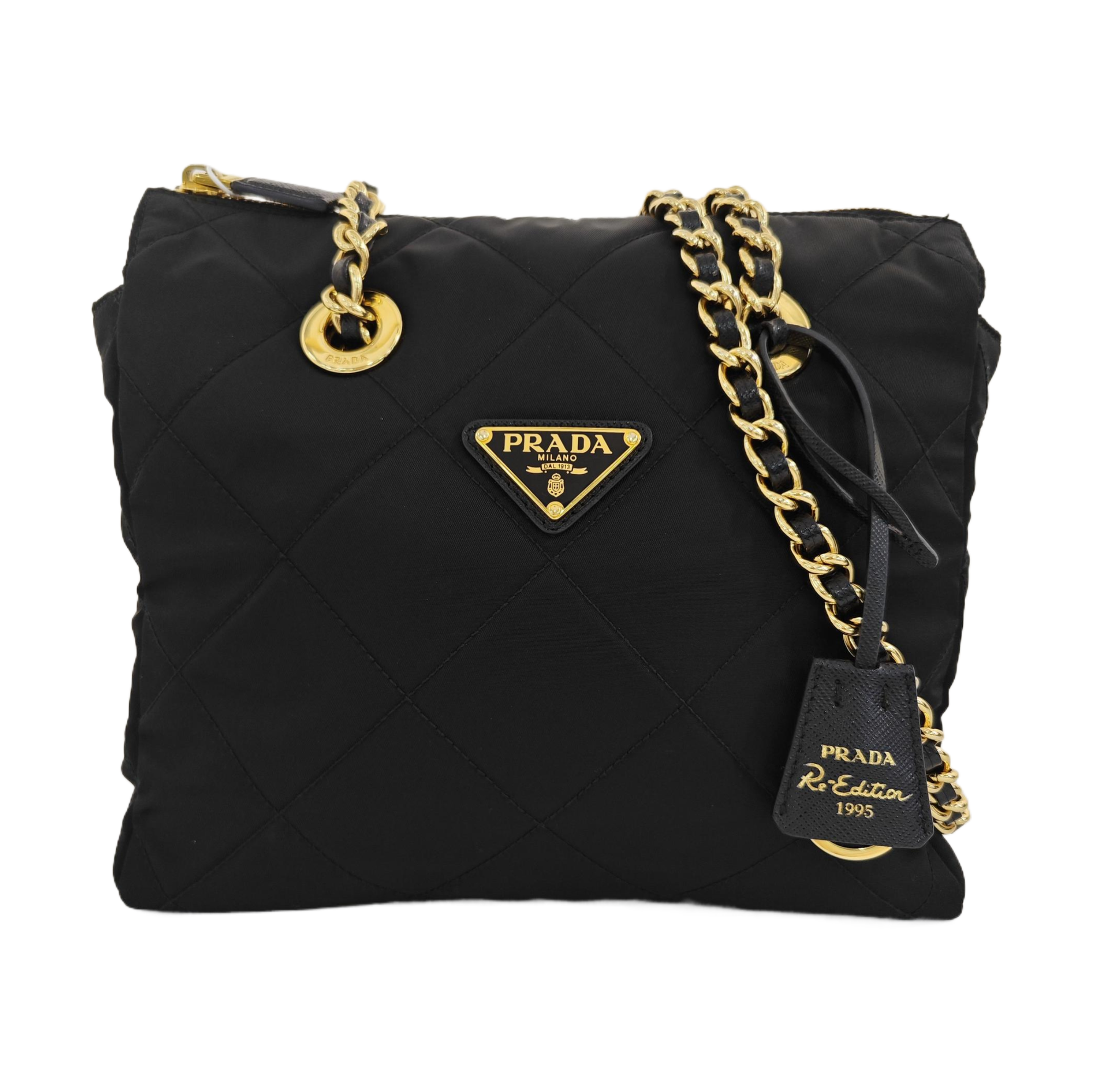 Re-Edition 1995 Chaîne Quilted Nylon Black