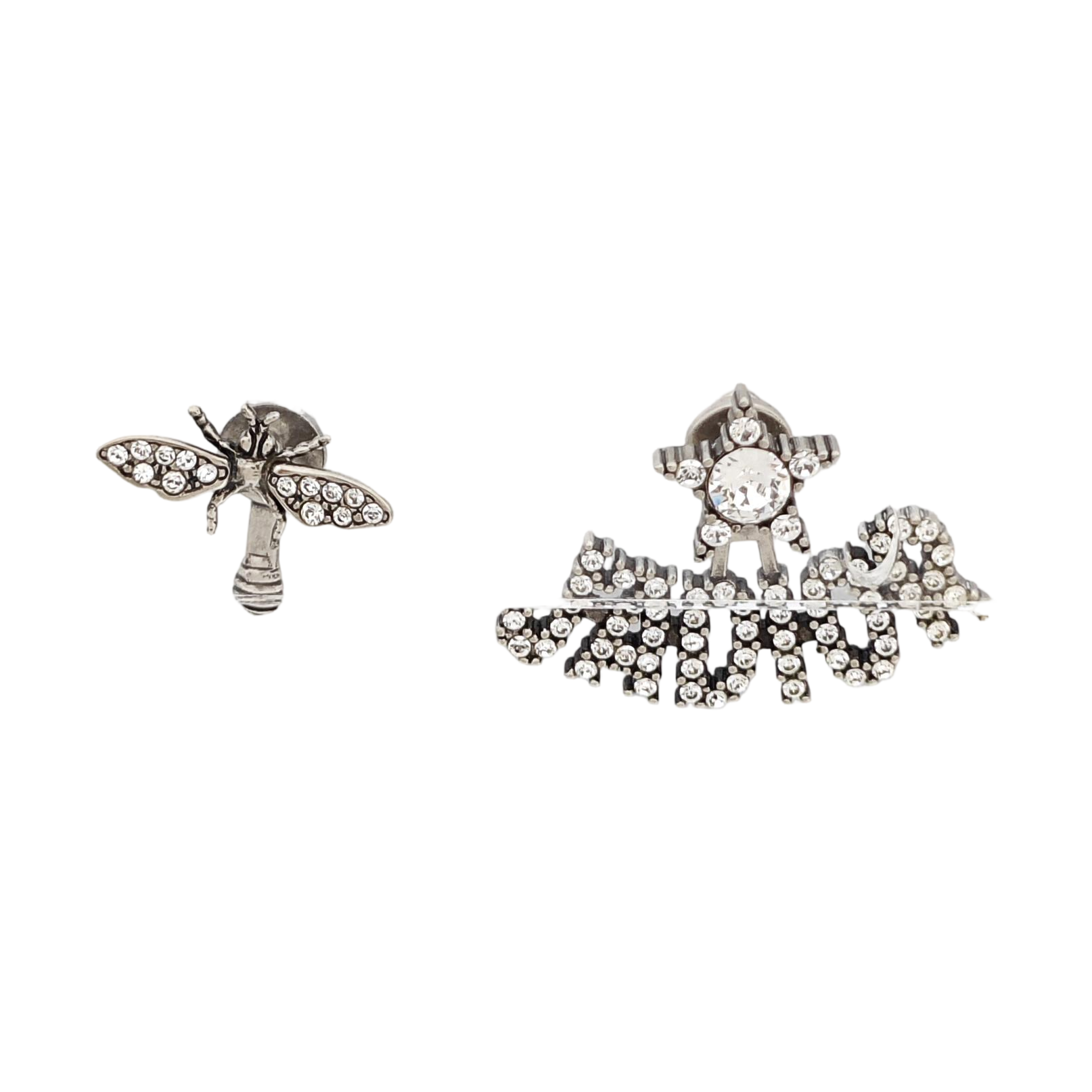J'adior Metal Silver Stud Earrings