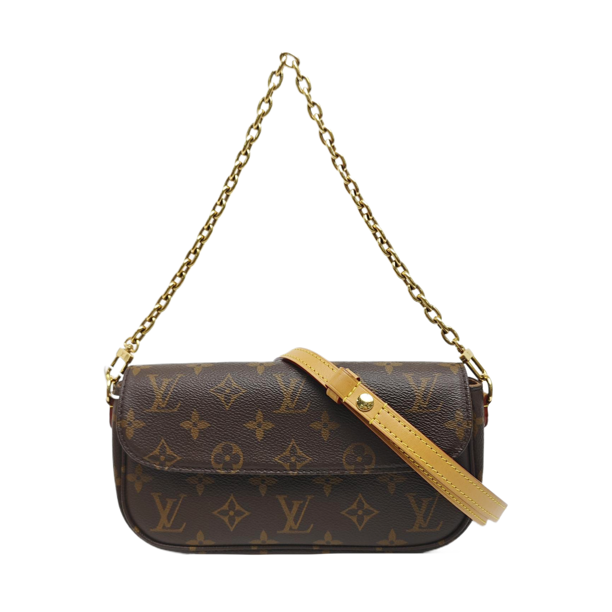 IVY Monogram Coated Canvas Brown