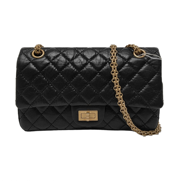 2.55 225 (small) Quilted Calfskin Black