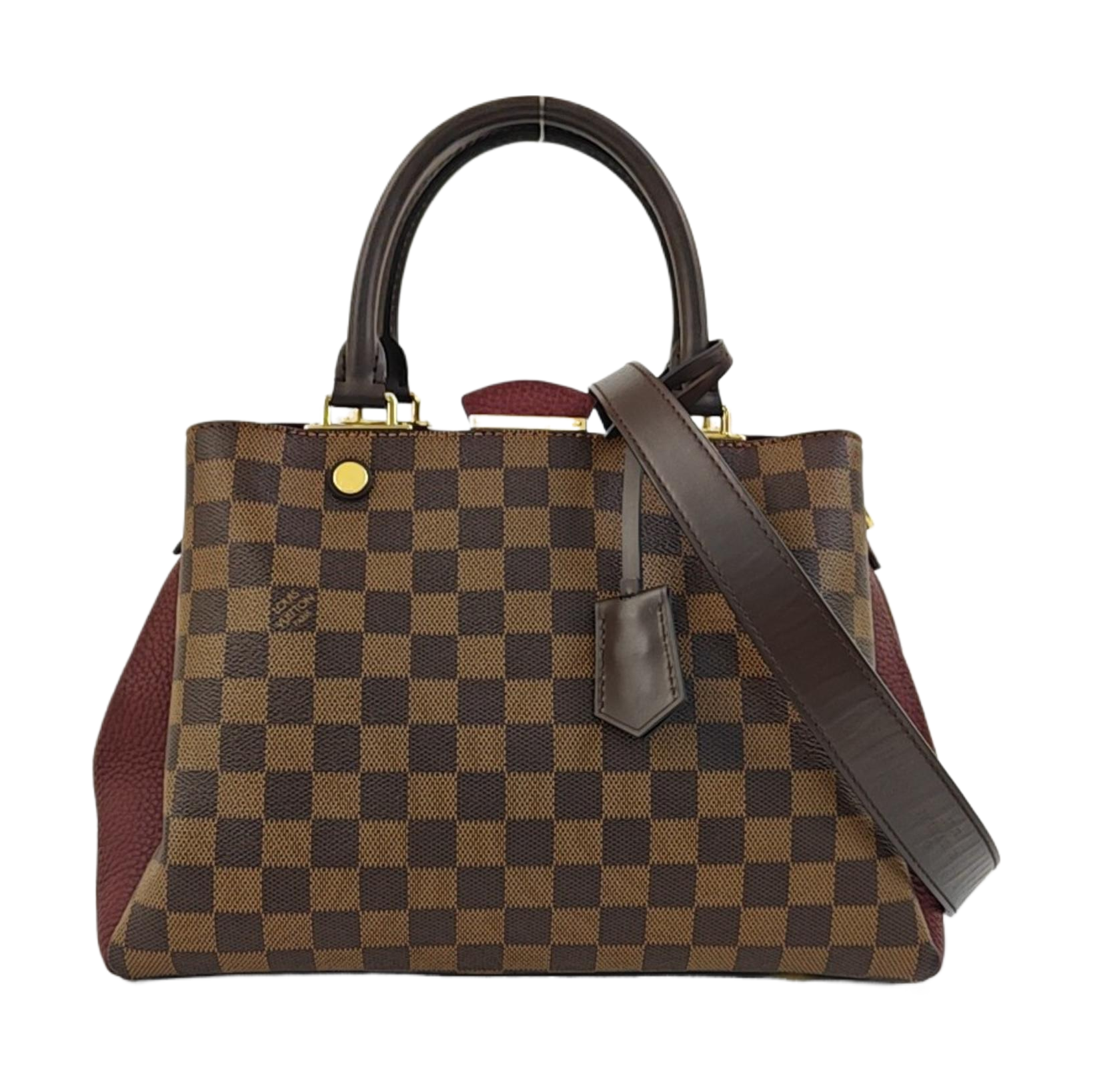 BRITTANY BB Damier Ebene Coated Canvas Brown