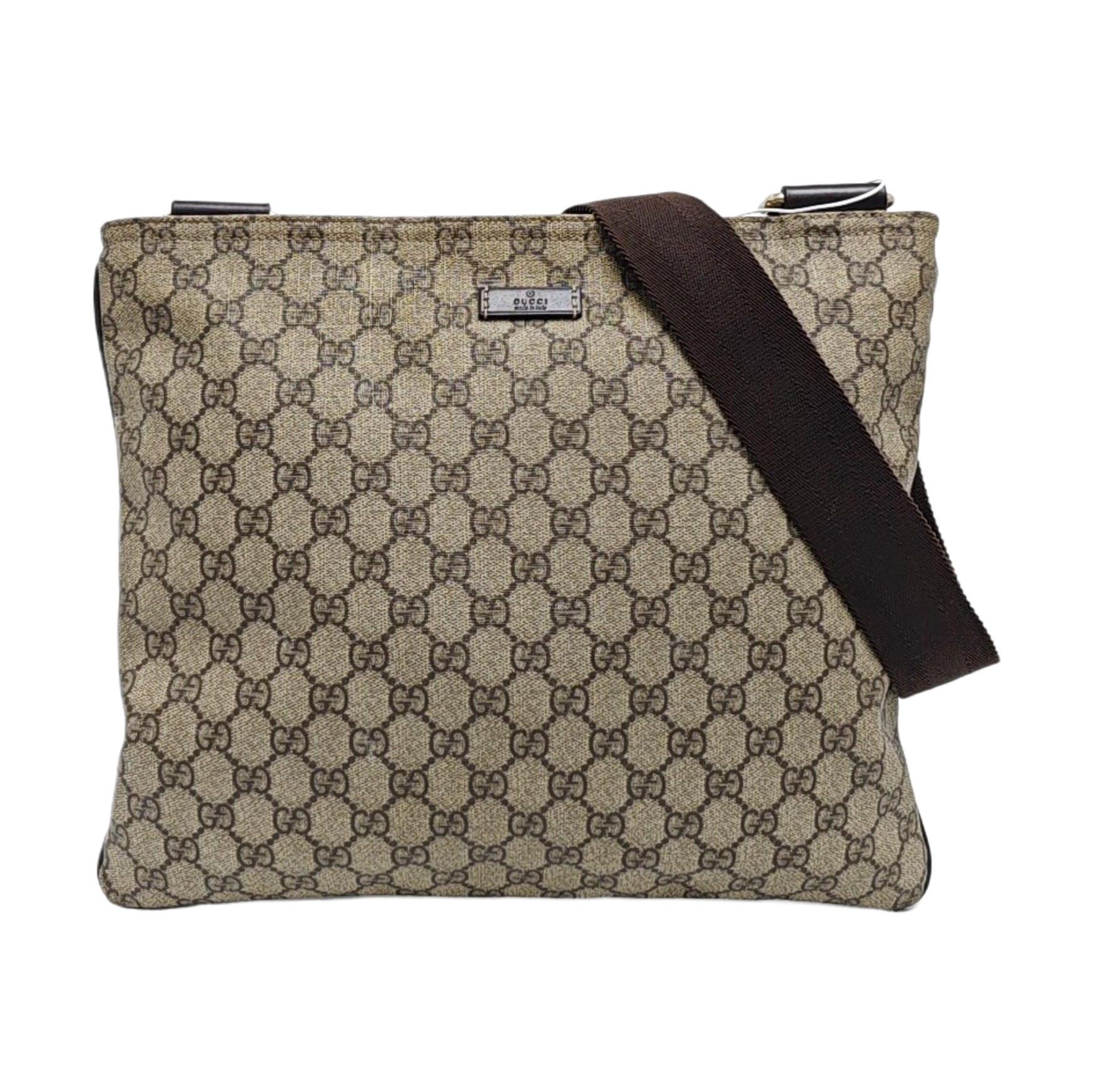 GG Supreme Monogram Coated Canvas Black