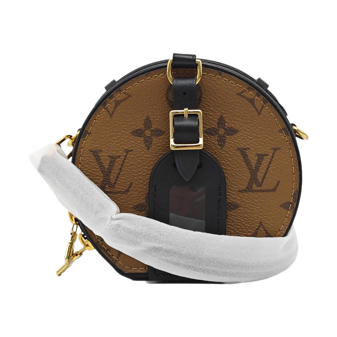 BOITE CHAPEAU Mini Monogram Coated Canvas Brown