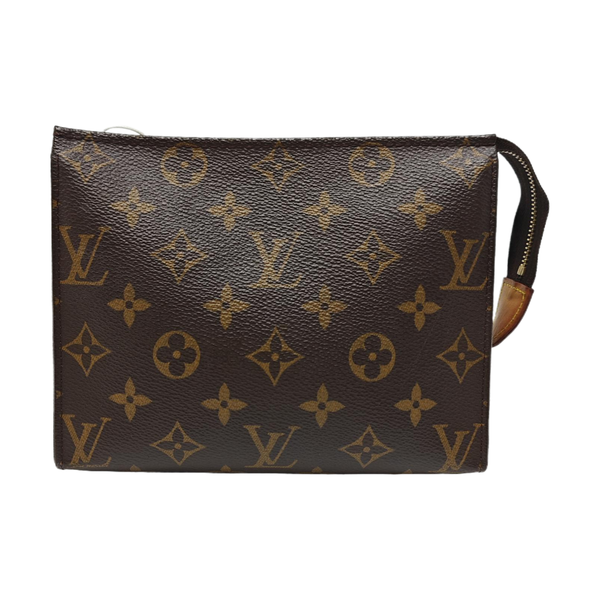 TOILET POCKET 19 Monogram Coated Canvas Brown