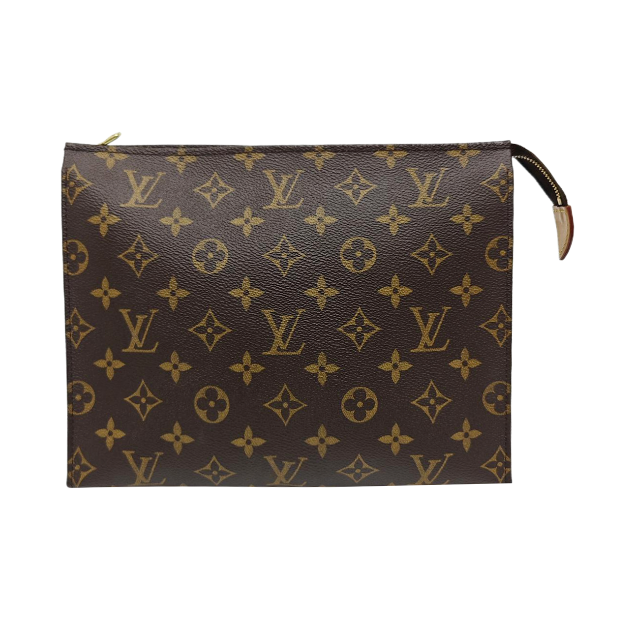 TOILET POCKET 26 Monogram Coated Canvas Brown