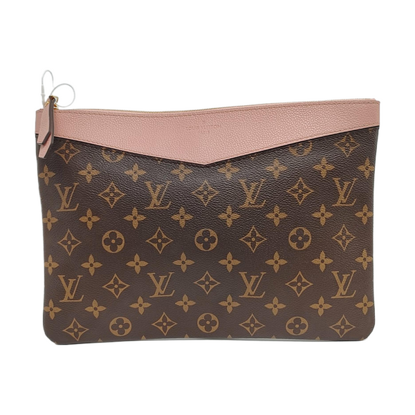 DAILY Monogram Coated Canvas Brown