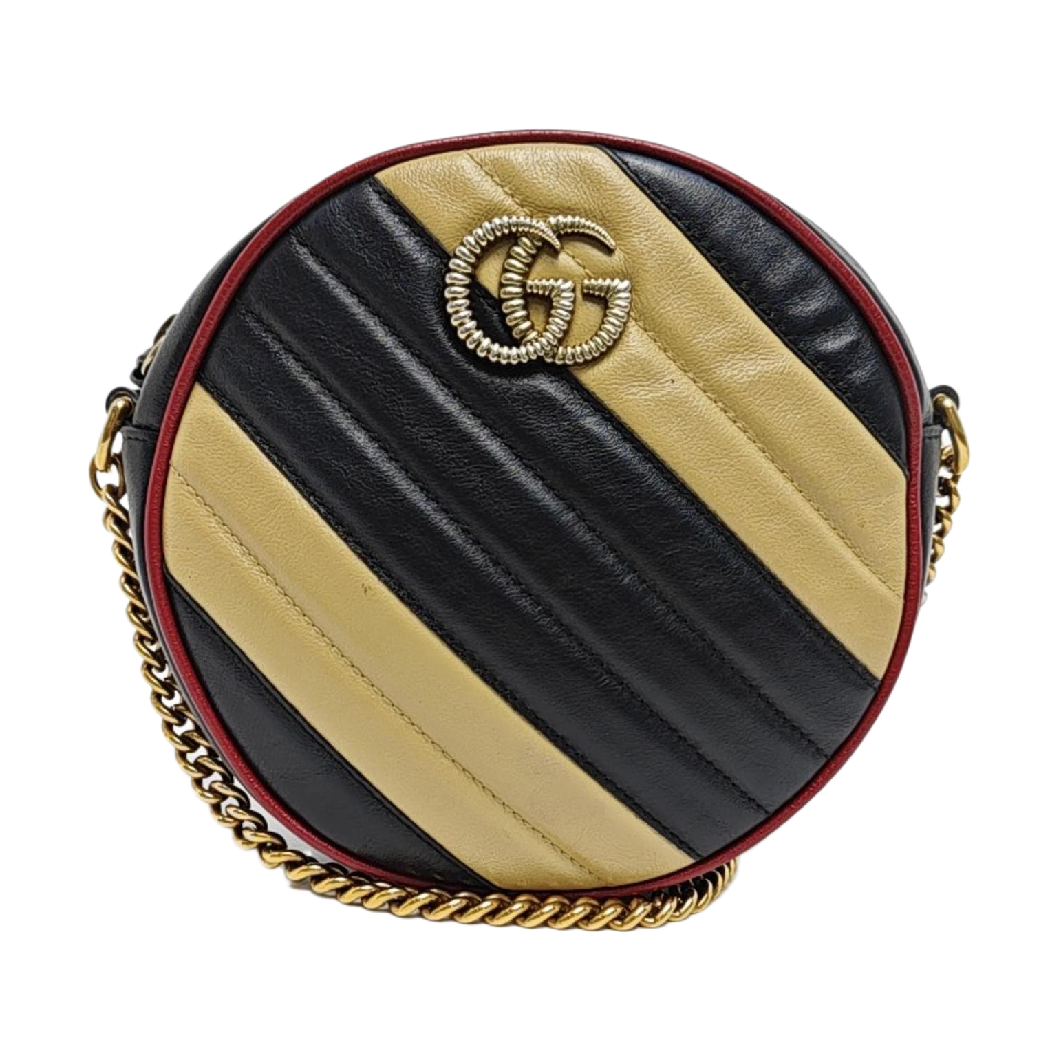 Authenticated pre-owned  GG Marmont Mini Quilted Calfskin Multicolor - Shoulder Bag at Looply