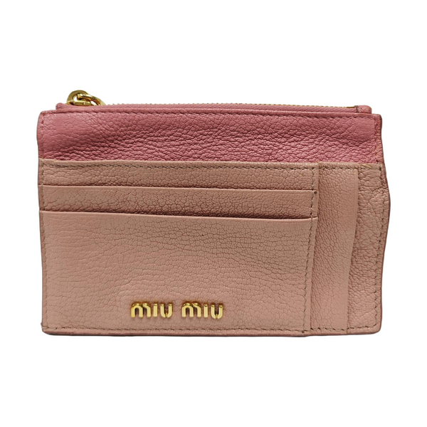Leather Coin Purse Pink