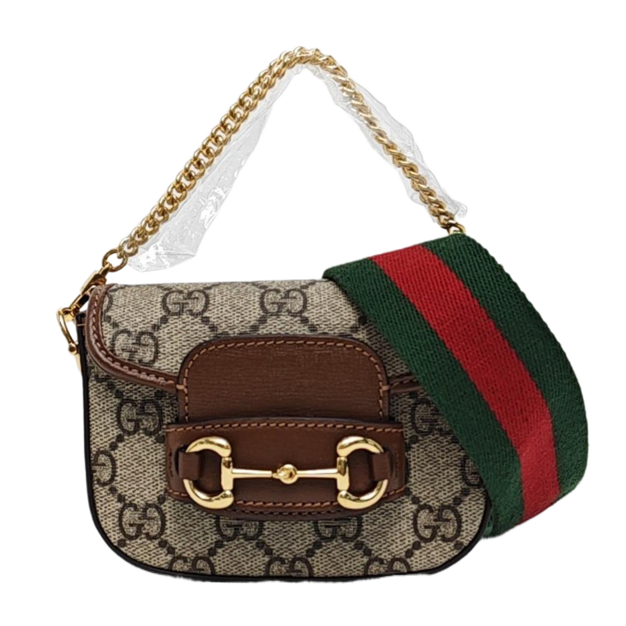 Lona recubierta Monogram Horsebit 1955 Beige
