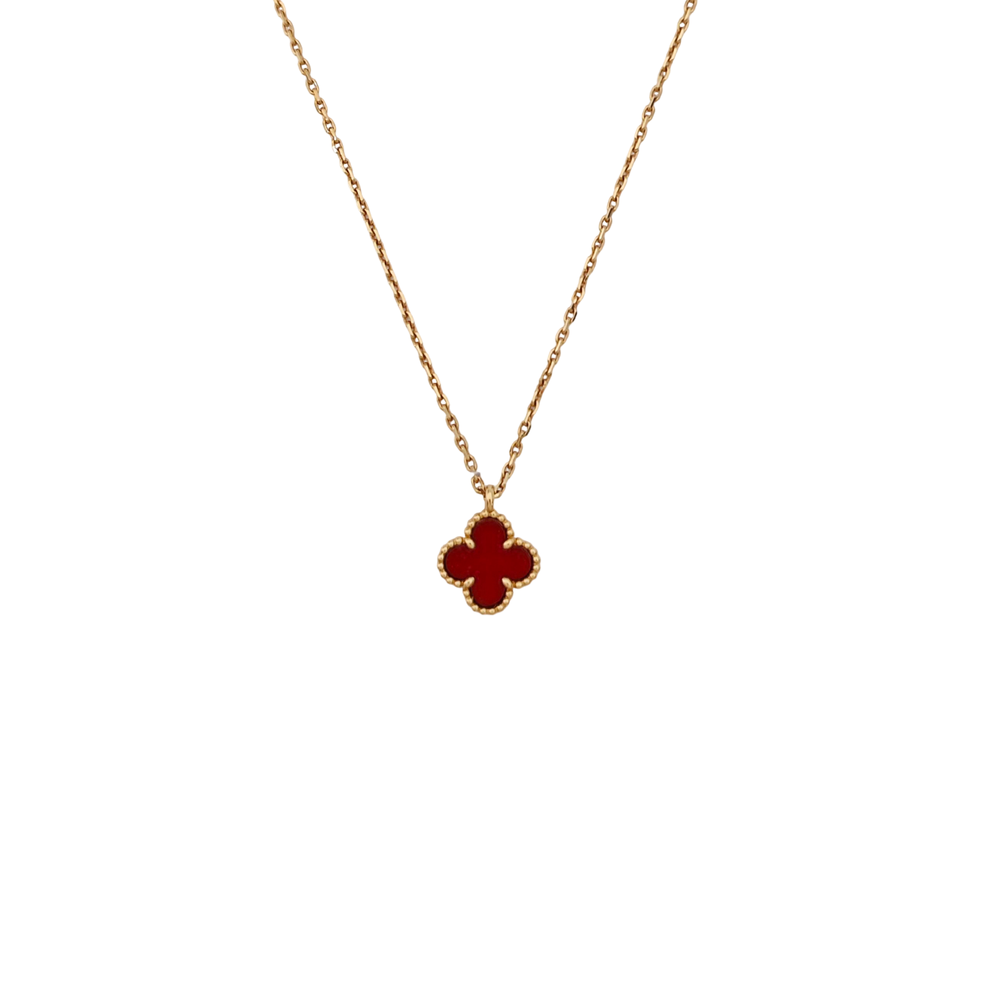 Sweet Alhambra 18k Rose Gold Necklace