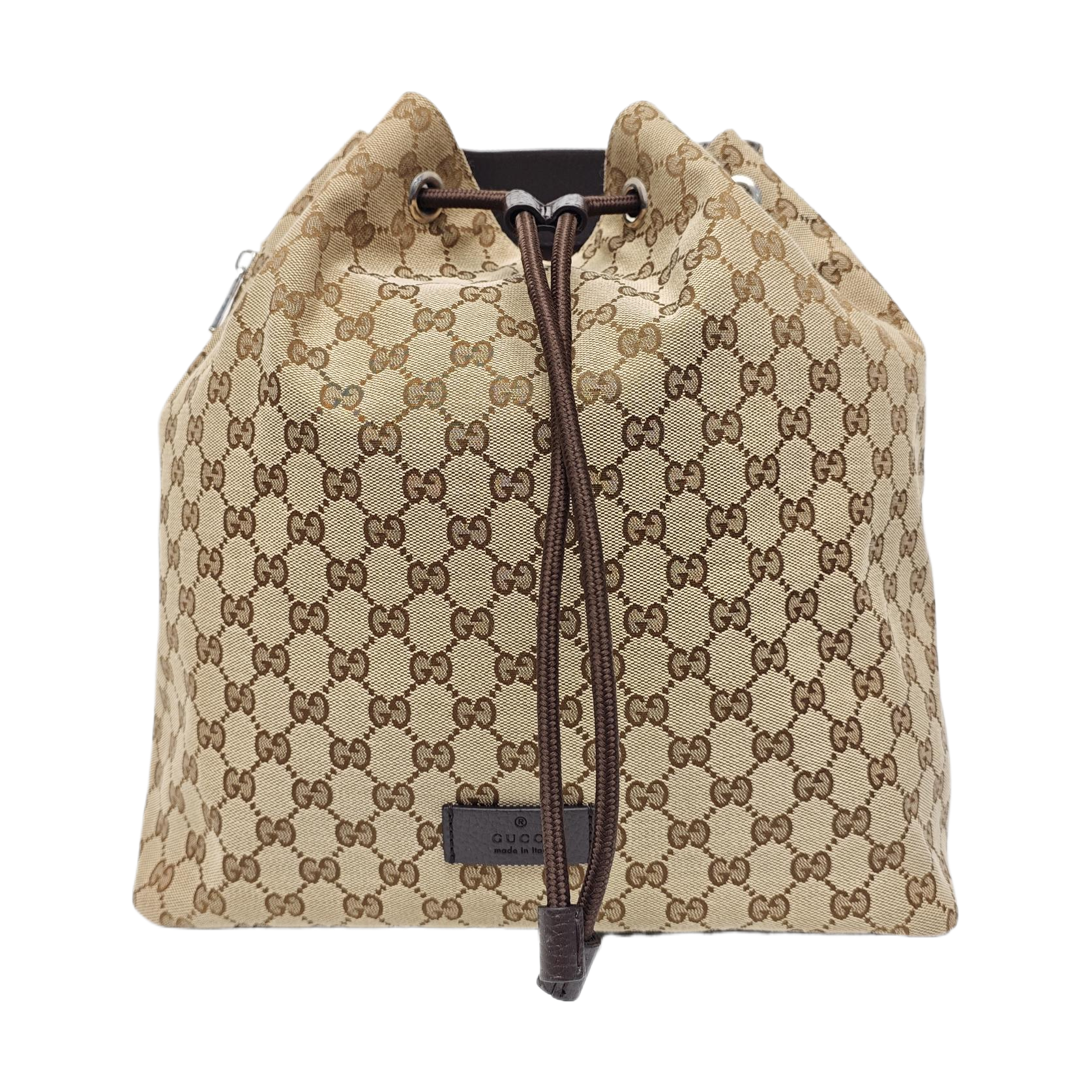 Monogram Canvas Backpack Beige