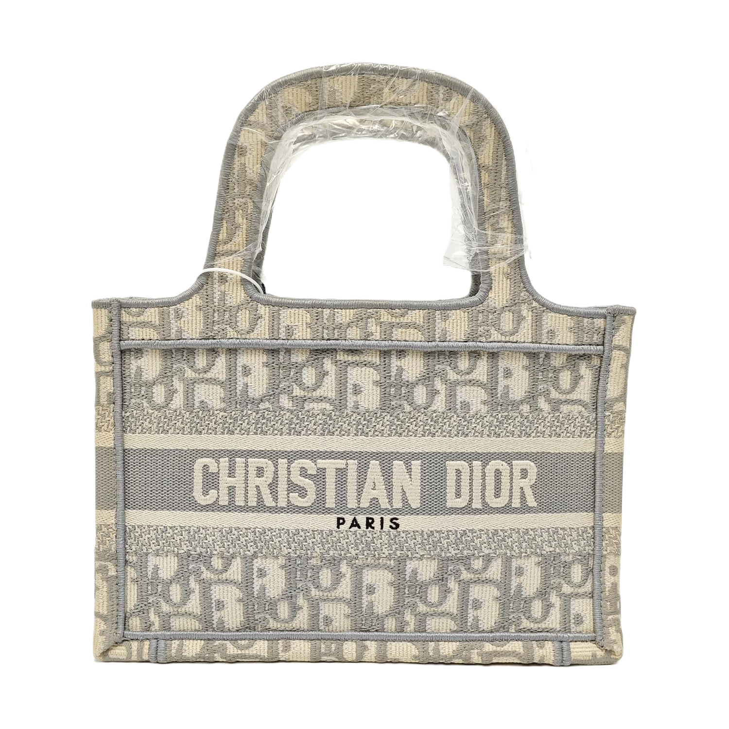 Book Tote Mini Oblique Fabric Gray