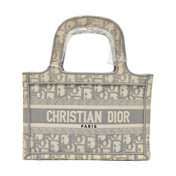 Book Tote Mini Oblique Fabric Gray