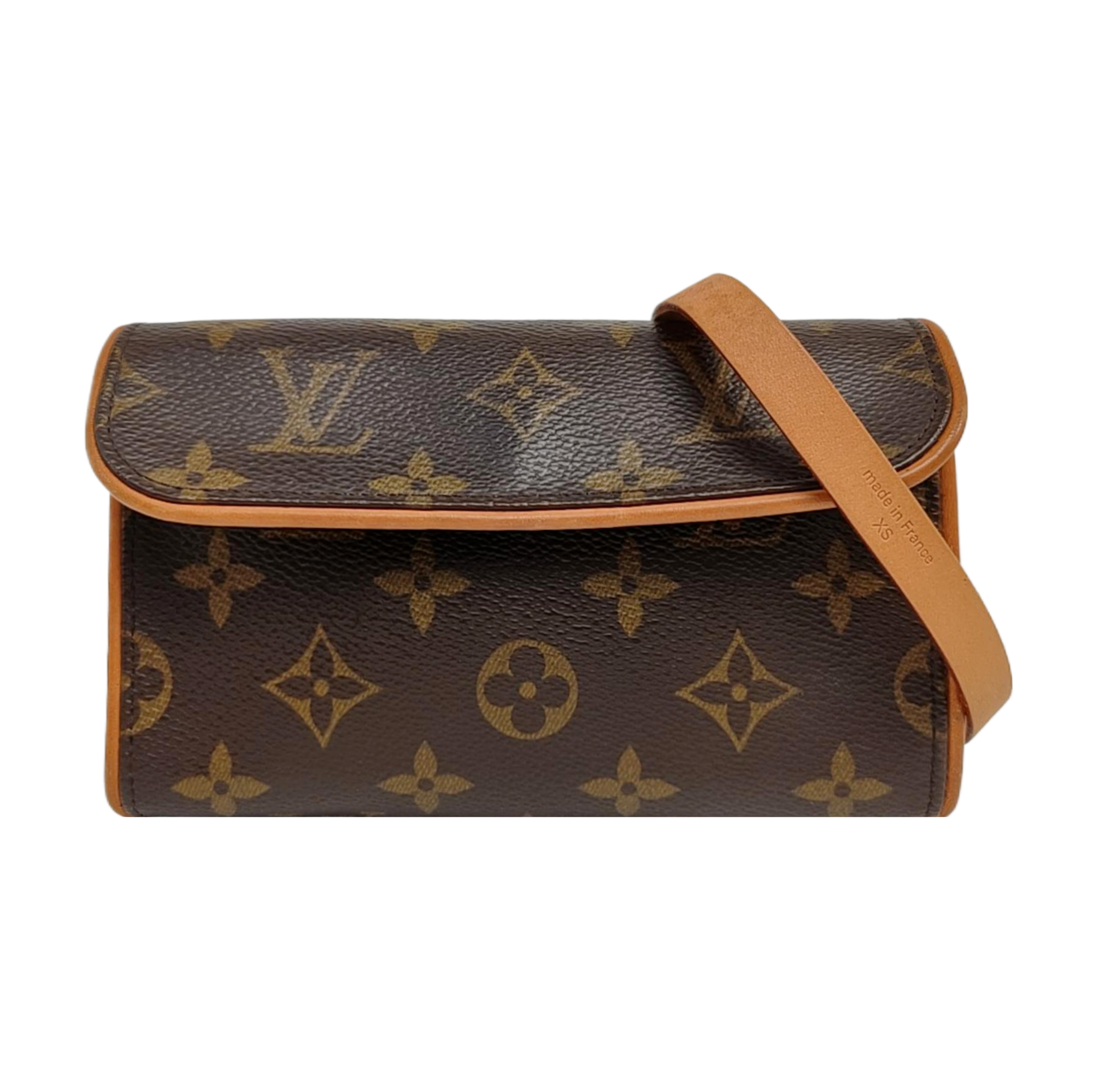 FLORENTINE Monogram Coated Canvas Brown