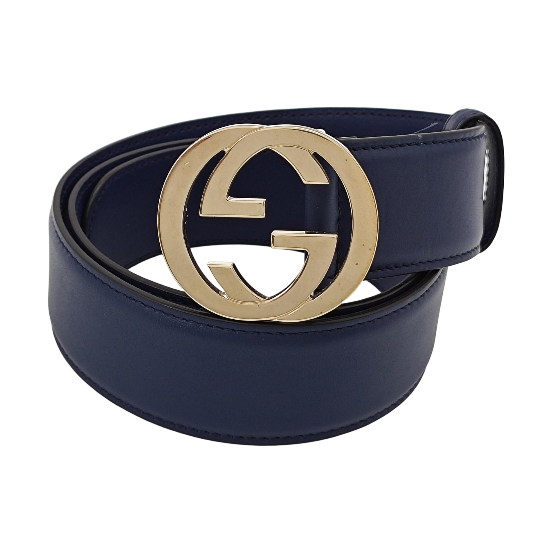 Leather Belt Blue